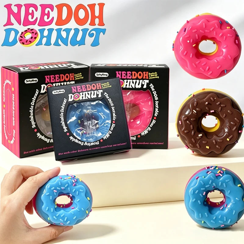 Needoh Dohnut – Miękka Zabawka Antystresowa Fidget | Gniotek Sensoryczny